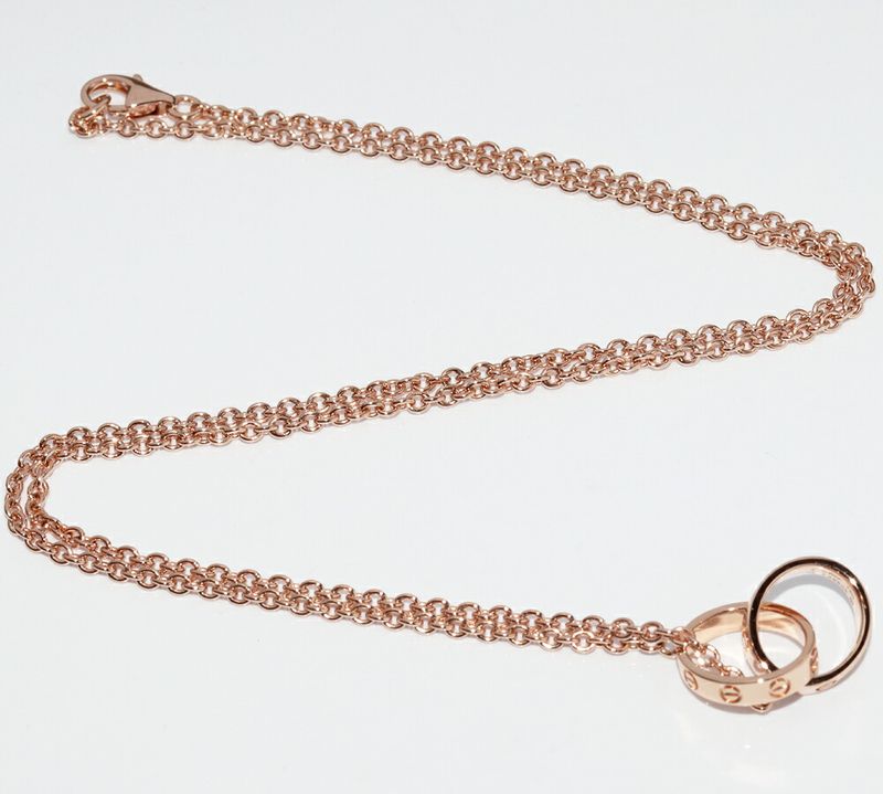 Cartier Pendant Necklace 18K Pink Gold Baby Love Necklace Baby Love Pendant