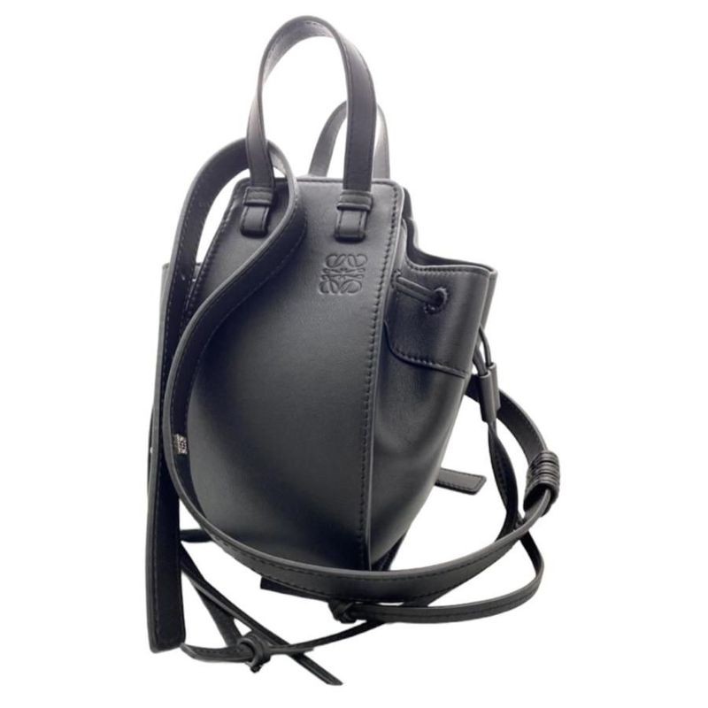 Loewe Hammock Small Black Shoulder Bag Pre-Ownedexcellent Condition