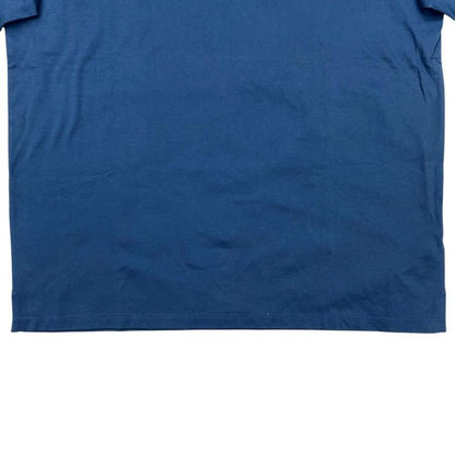 Hermes Short Sleeve T-Shirt Detail Saddle Stitching H467950ha5uxl Cotton Blue