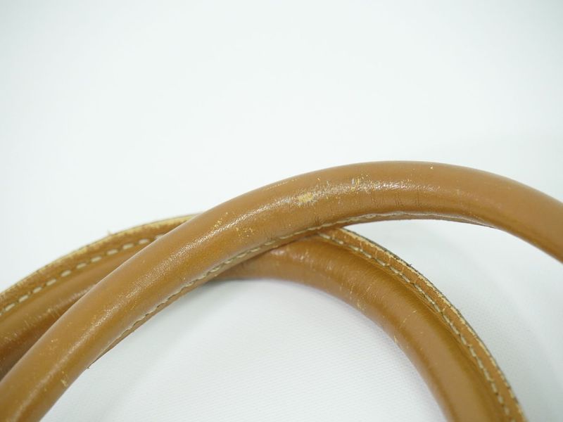 Authentic Celine Macadam Shoulder Bag Tote Bag PVC Beige Macadam Bag Pre-owned