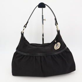 Fendi Chef Bag Zucca Pattern Current Model One Shoulder Black Canvas