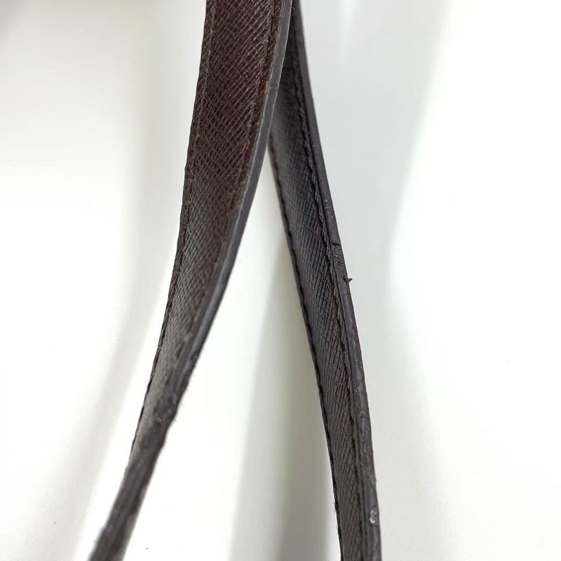 Louis Vuitton Marais Damier Ebene Damier Ebene Leather × PVC Brown Tote Bag