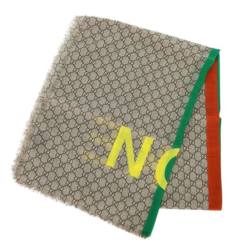 Gucci 636285 4g200 FAKE NOT GG Patterned Scarf Men's