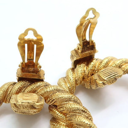 Chanel Earring GP Hoop Ring 25 2738 Vintage Large Removable 2WAY Chanel