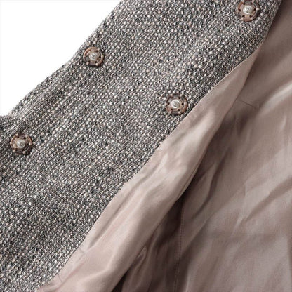 Max Mara S Cotton Wool Set 34 Brown Skirt