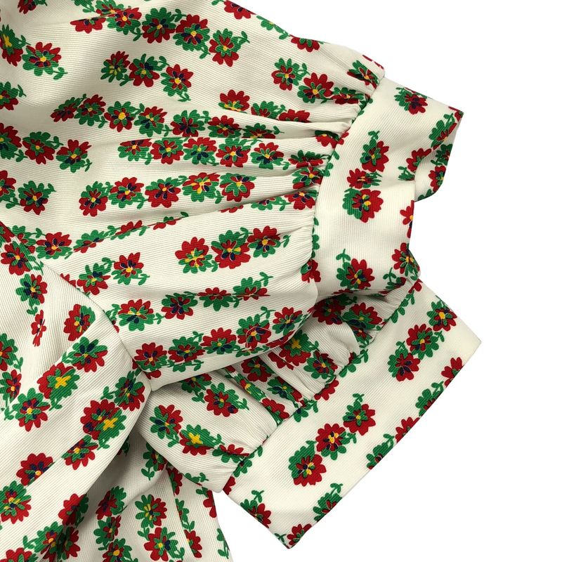 Yves Saint Laurent Flower Print Set Up Suit White 36