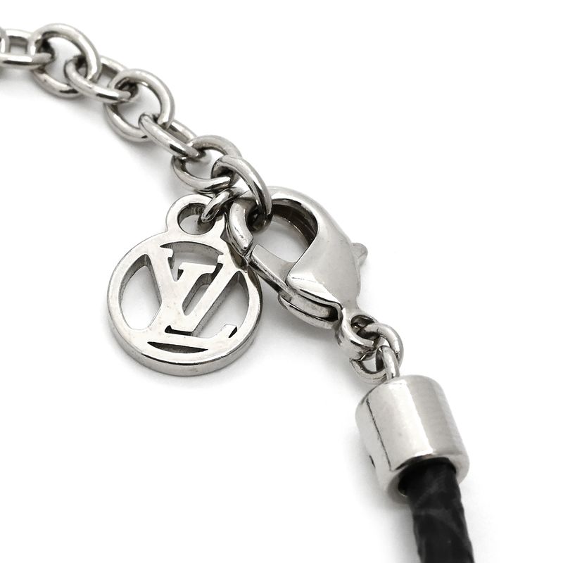 Louis Vuitton Bracelet Vivienne Amour Metal Monogram Canvas Eclipse Pear