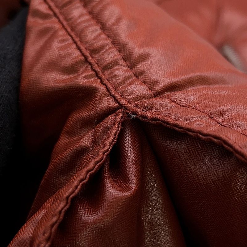 Hermes Down Vest Nylon with Hood 44 Rouge Basque