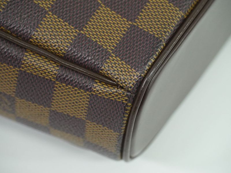 Authentic Louis Vuitton LV Ipanema GM Damier Ebène Shoulder Bag Brown N51292