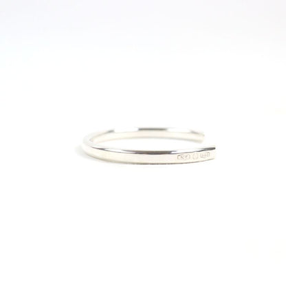 Tiffany & Co Makers' Narrow Ag925 Logo Engraved Bangle Silver Weight 16.06g