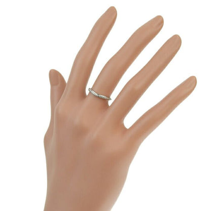 Cartier Ballerina Curved Half Eternity Diamond Ring Pt950 Platinum Diamond #49