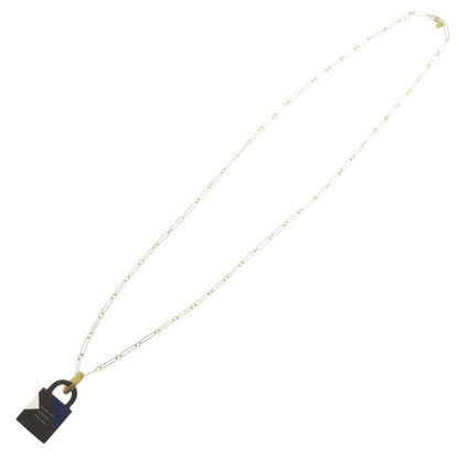 Hermes Amulet Cadenas GM Buffalo Horn/lacquer Brown Necklace Brown 1757 Hermes