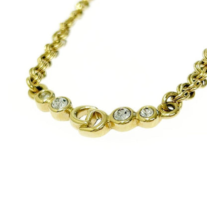 Christian Dior GP Rhinestone CD Logo Necklace Women 372433 Necklace