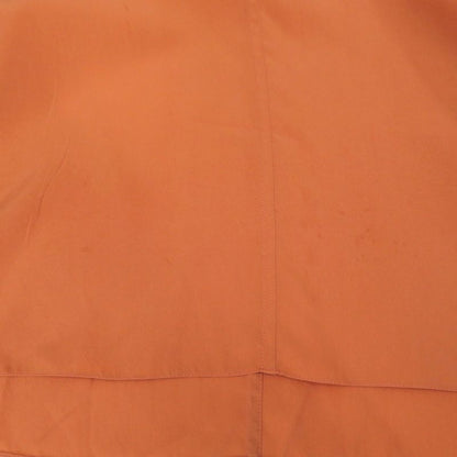 Hermes V-neck Blouse With Scarf Silk Orange 0792 Hermes