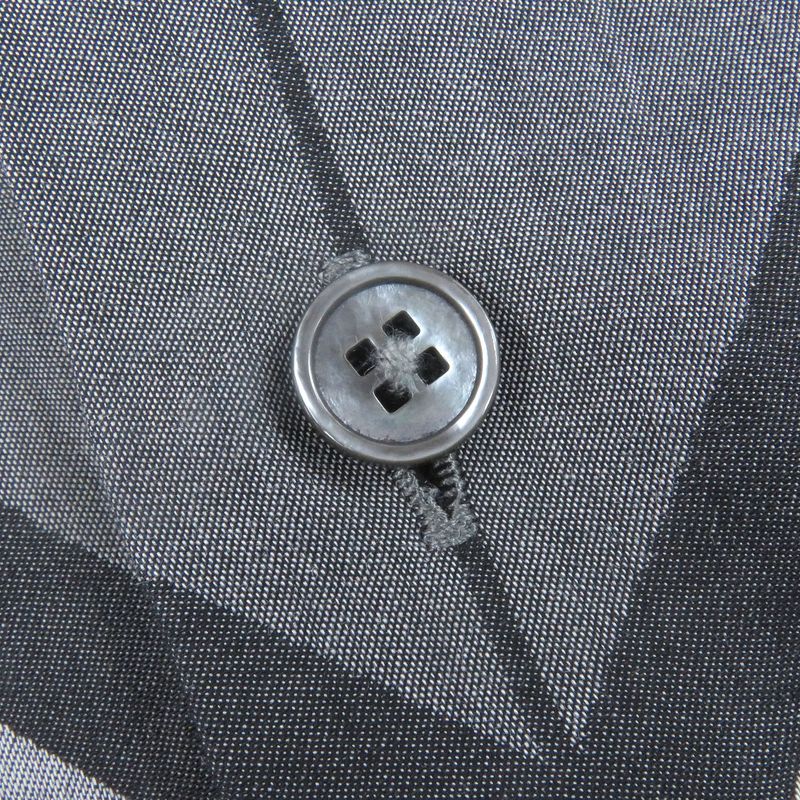 Louis Vuitton 100% Cotton Karakoram Long Sleeve Long Sleeve Shirt Grey XS Made