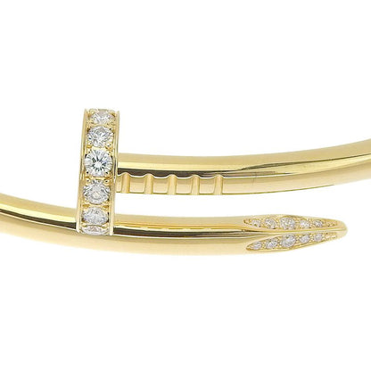 Cartier Juste Un Clou Bracelet New Shape 18K Yellow Gold And Diamonds Unisex