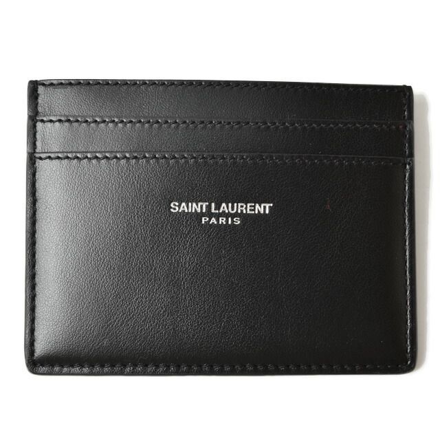 Saint Laurent Card Case Business Card Holder YSL Saint Laurent Logo Studs