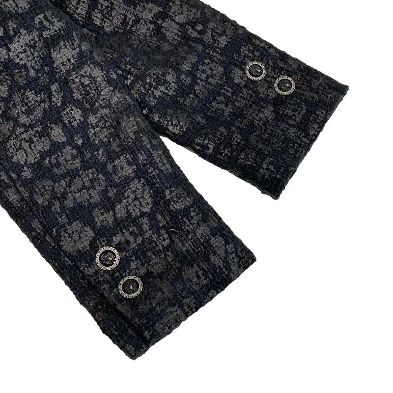 Chanel Jacket Size 34 Women's P72389 Black Long Sleeves Spring/fall/2022 Cotton