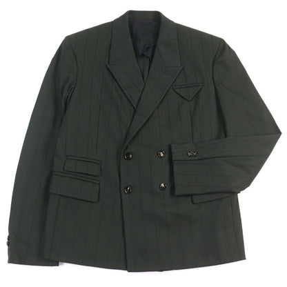 Bottega Veneta 2021 659592 Tech Herringbone Striped Jacket Logo