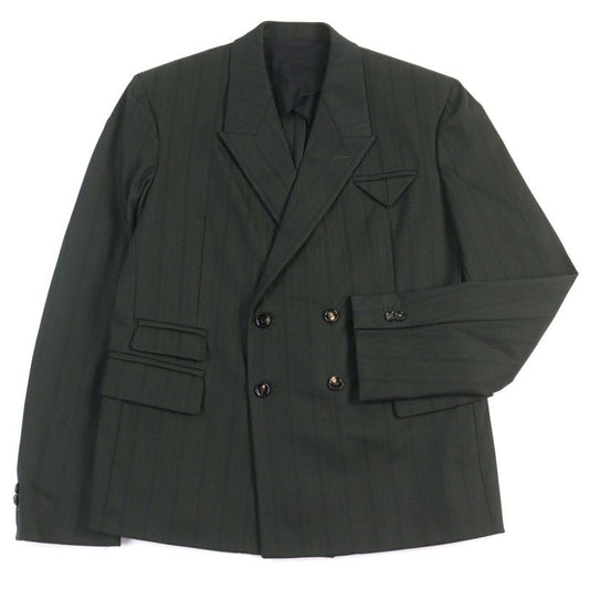 Bottega Veneta 2021 659592 Tech Herringbone Striped Jacket Logo