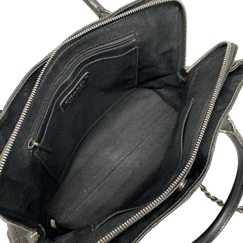 Chanel Shoulder Bag In The Mix Black 2way/chain Shoulder/vintage Silver Hardware