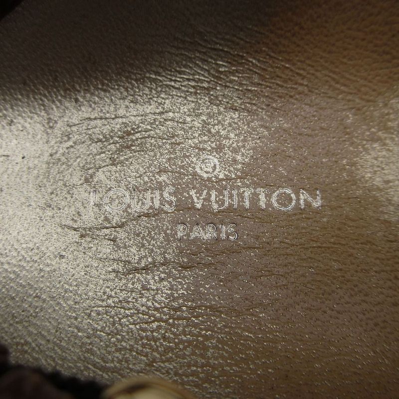 Louis Vuitton Monogram Flat Sandals Espadrille Back Strap 37 23.5cm (9.25in)