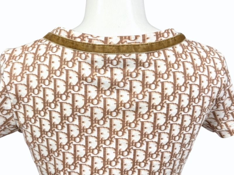 Dior Short Sleeve V-neck T-Shirt Trotter Ribbon Galliano — view 5