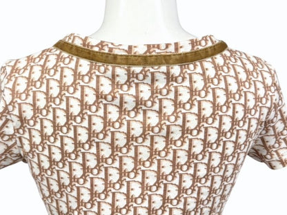Dior Short Sleeve V-neck T-Shirt Trotter Ribbon Galliano — view 5