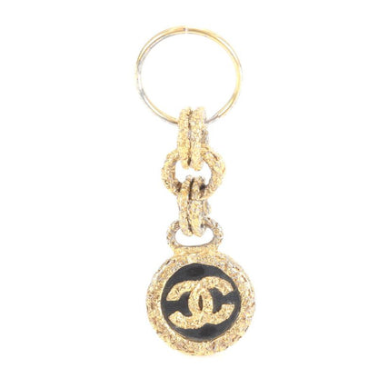 Vintage Chanel Coco Mark Key Holder Bag Charm Gold Women's RRE Cw49-1