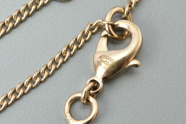 Chanel Necklace Pendant Chanel Coco Mark Pearl Motif Gold