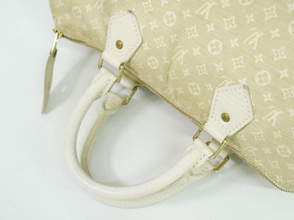 Authentic Louis Vuitton LV Speedy 30 Monogram Mini Lin Handbag Mini Boston Bag