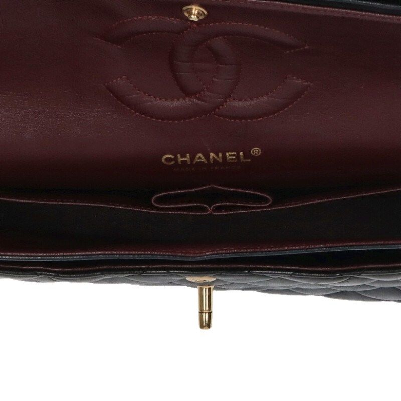 Chanel Matelasse 25 W Flap Lamb Skin Chain Shoulder Bag Women 25