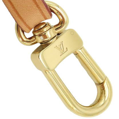Louis Vuitton Shoulder Strap 35cm (13.78in) Nubuck Leather Beige Gold Hardware