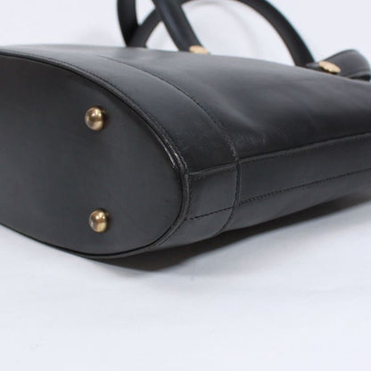 Hermes Sorbonne 35 Box Calf Black Tote Bag Gold