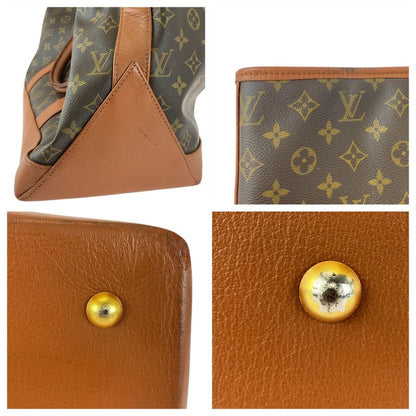 Louis Vuitton Monogram Sac Weekend GM Brown M42420 Tote Bag Shoulder Bag Women