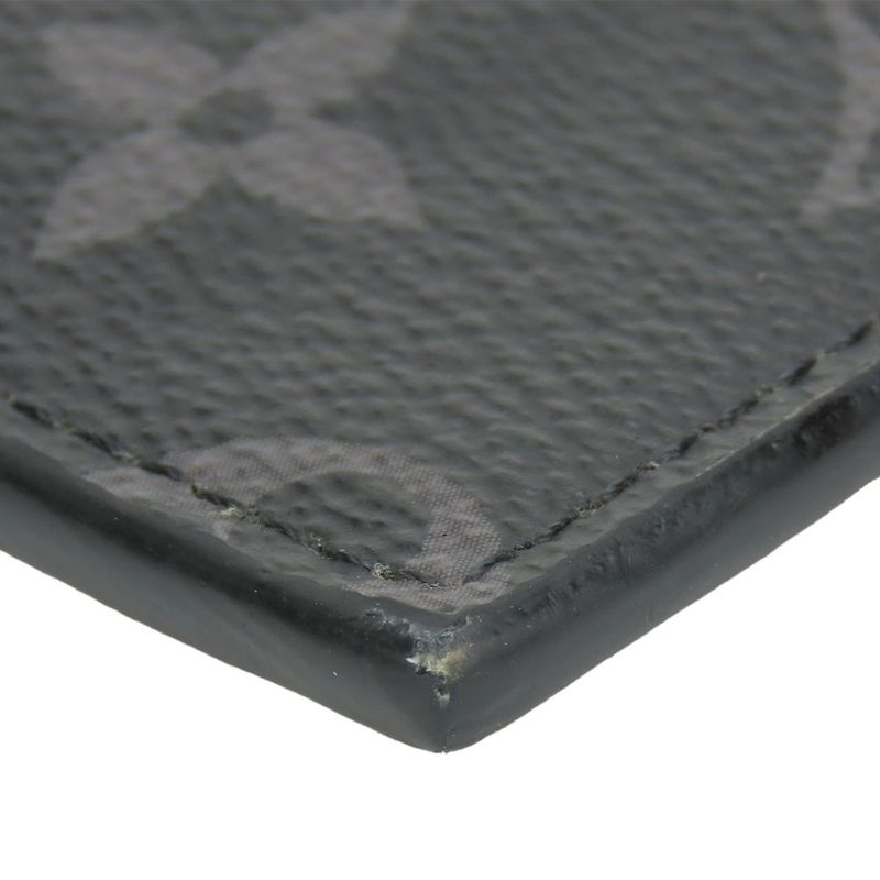 Louis Vuitton Coin Case Coin Card Holder M30271 Monogram Eclipse Taiga Llama