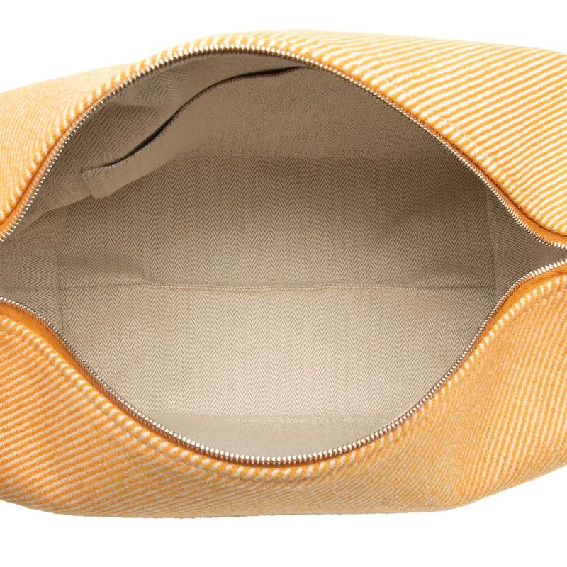 Hermes Brid A Black Au Carré GM Fauve Silver Hardware Canvas Women Hermes