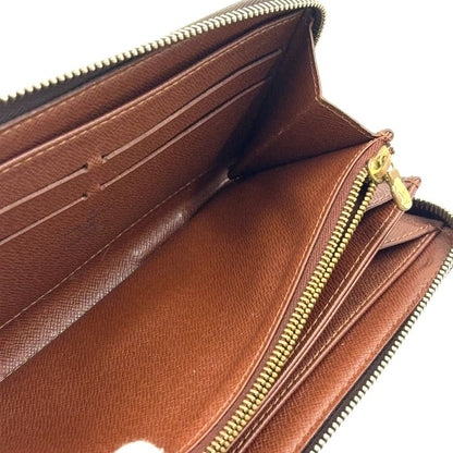 Louis Vuitton Zippy Wallet Monogram Fuchsia PVC Brown Round Zipper Long Wallet