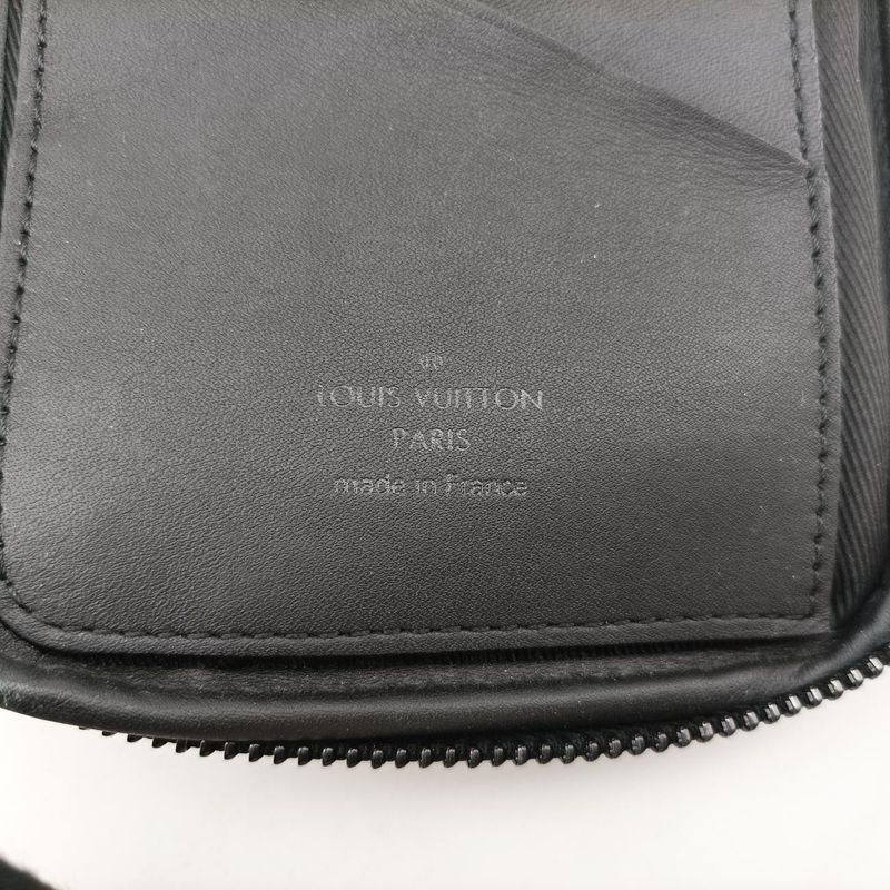 Louis Vuitton Nigo Collaboration Double Phone Pouch Ebène Damier Giant N40377 IC