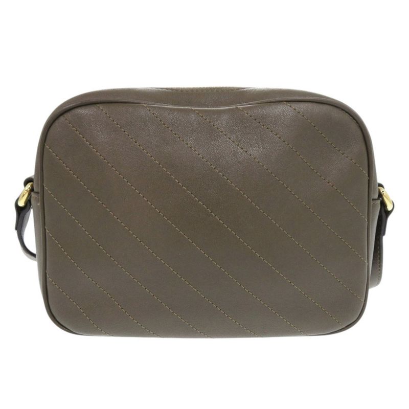 Gucci Blondi 742360 Leather Brown Shoulder Bag 0312 Gucci