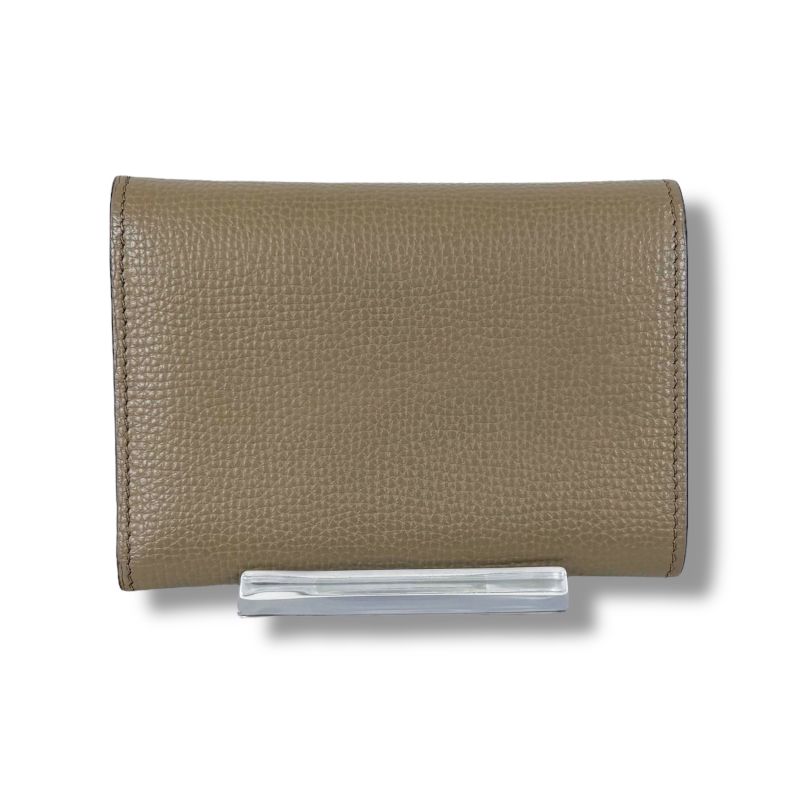 Loewe Anagram Trifold Wallet Pebble Grain Calf Sand Beige