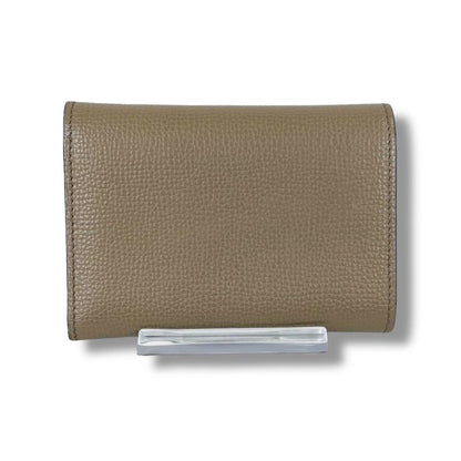 Loewe Anagram Trifold Wallet Pebble Grain Calf Sand Beige