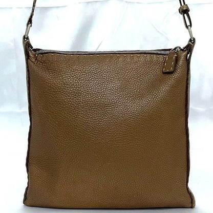 Fendi Shoulder Bag Brown Selleria 8bt092