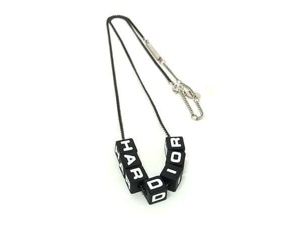 Pattern DIOR Homme DIOR Homme Logo Necklace Accessory Women's Black And