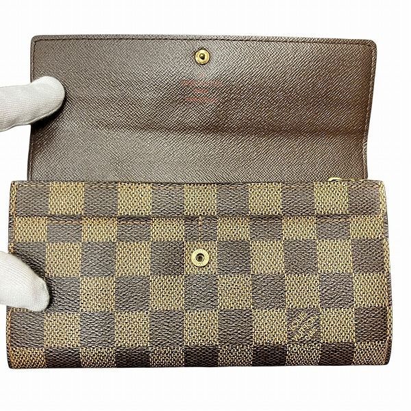 Louis Vuitton Damier Portefeuille Sarah N61724 Long Wallet Unisex