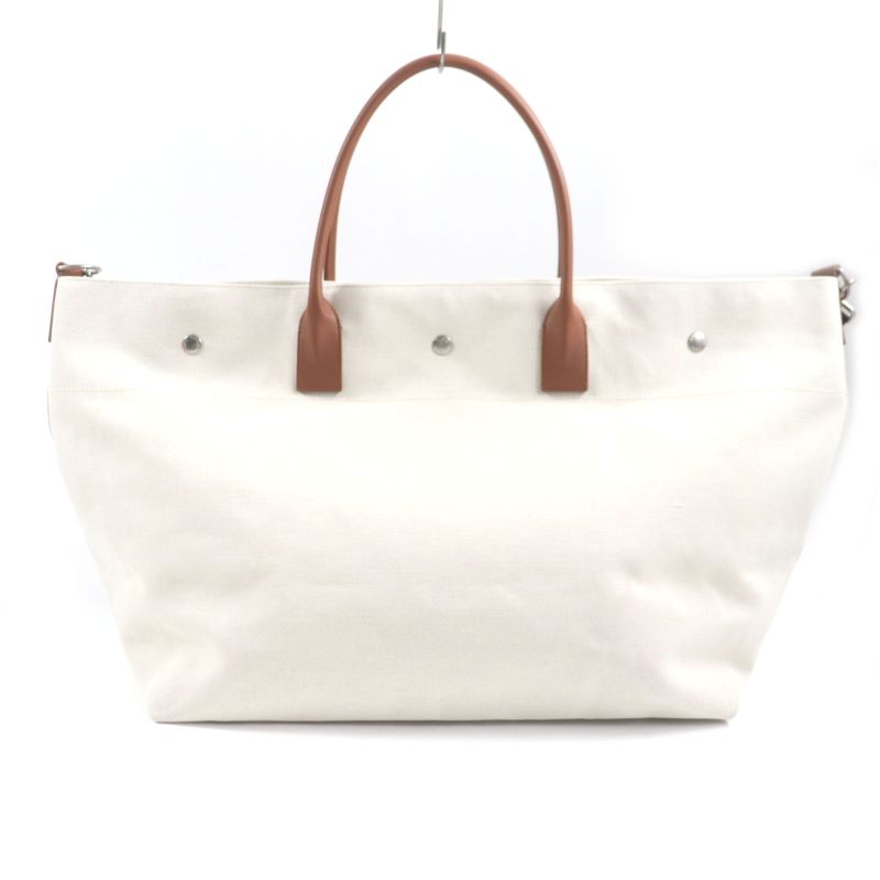  Saint Laurent Paris 685543 Rive Gauche Maxi 2WAY Shopping Bag Canvas Leather