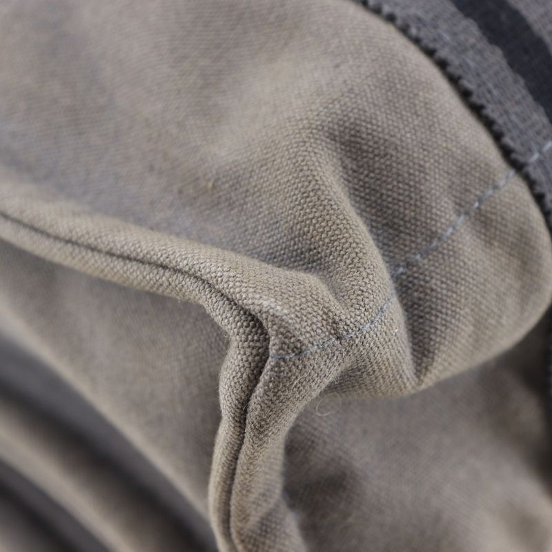 Hermes Fourre Tout Bassas MM Cotton Canvas Gray Unisex Shoulder Bag