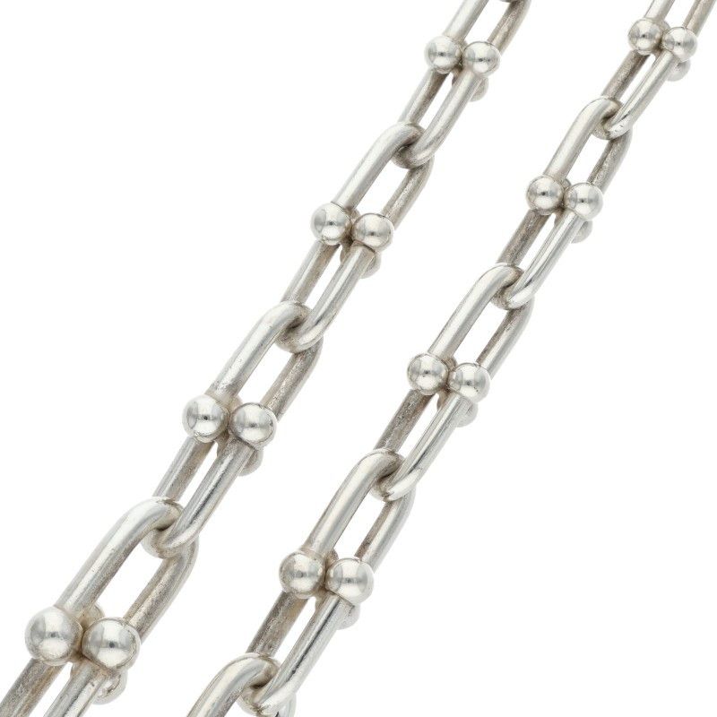 Tiffany & Co Hardwear Hardware Graduated Link Silver Necklace Men's 18inch