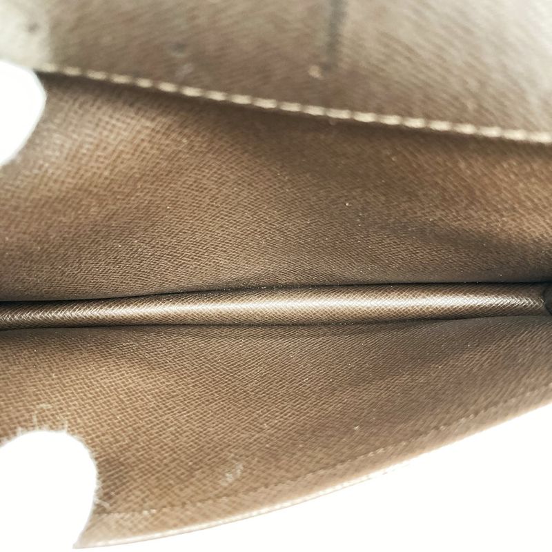 Louis Vuitton Porte Cult Cles Di N60825 Wallet Damier Brown Long Wallet Ladies