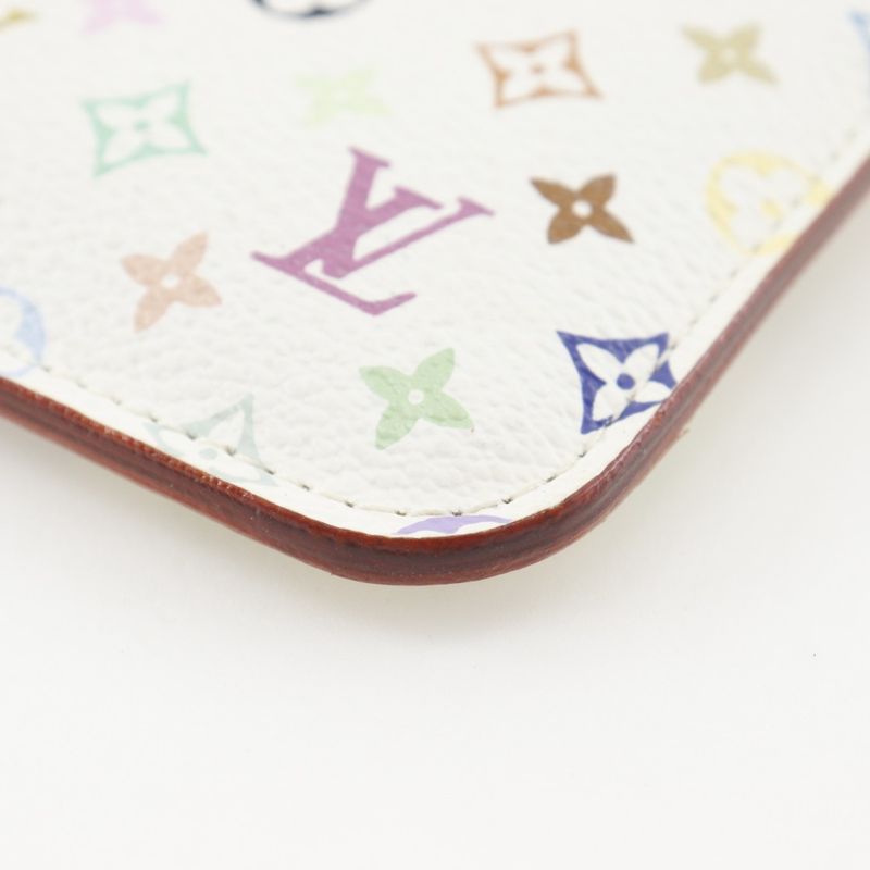 Louis Vuitton Pochette Cles M93734 Monogram Multicolor White Ca4019 Ladies Coin